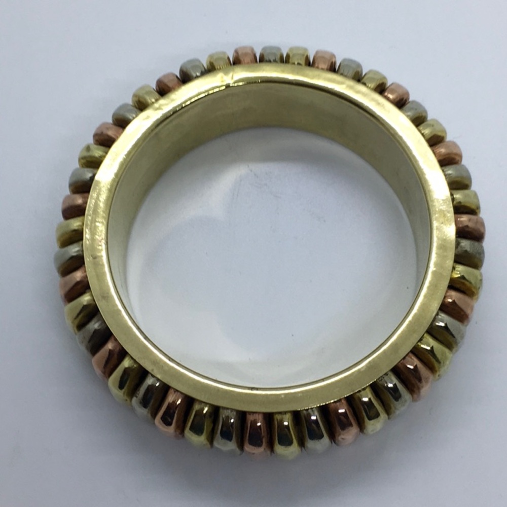 Brass, Copper, & Silver Bangle. Euc - image 2